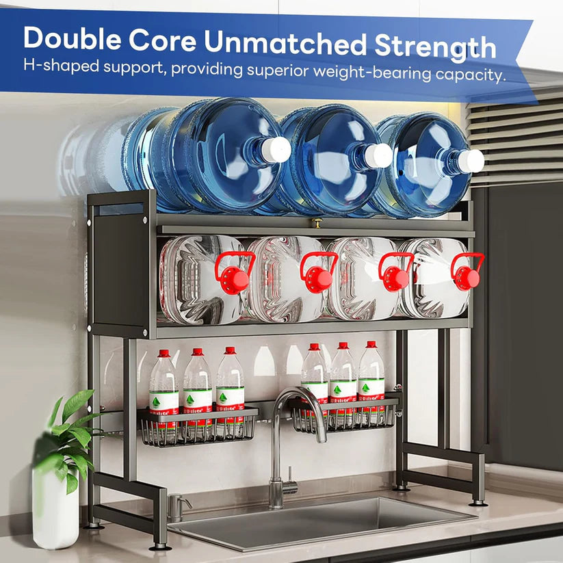 Premium Over-Sink Organizer Rack – Space Saving Kitchen Storage
