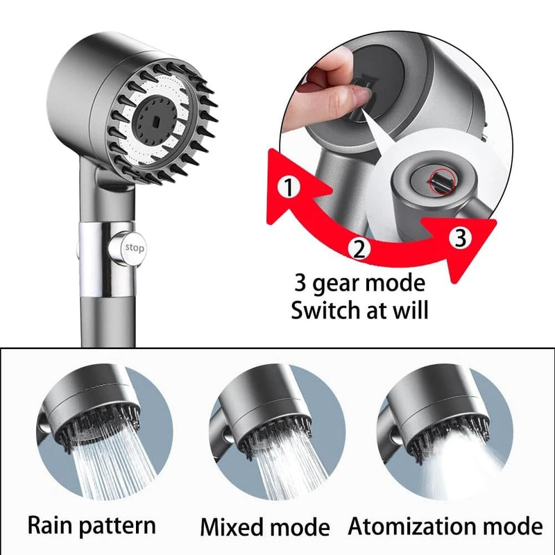 3 Mode Adjustable Filter Shower Head