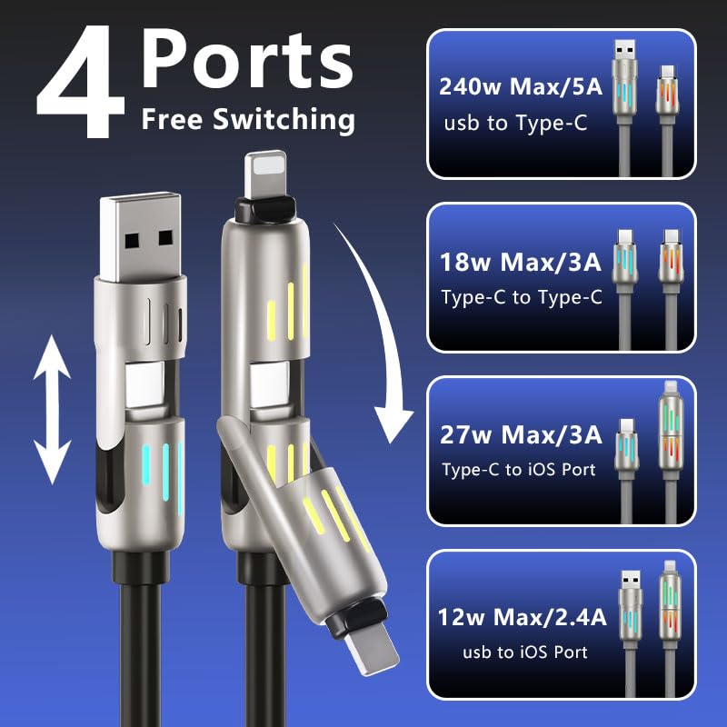 4-in-1 Multi USB Charging Cable