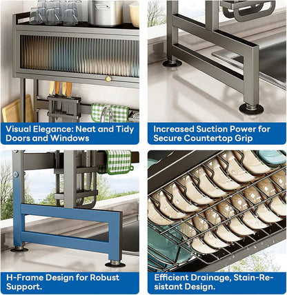 Premium Over-Sink Organizer Rack – Space Saving Kitchen Storage