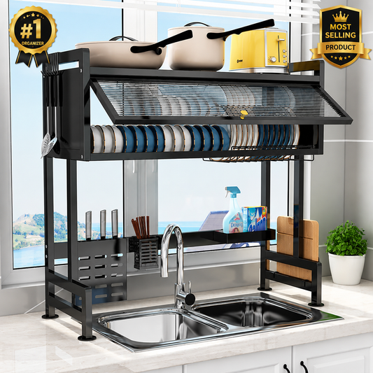 Premium Over-Sink Organizer Rack – Space Saving Kitchen Storage