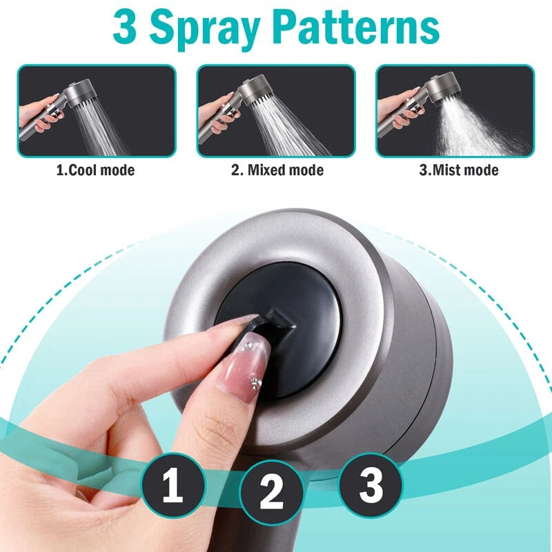 3 Mode Adjustable Filter Shower Head